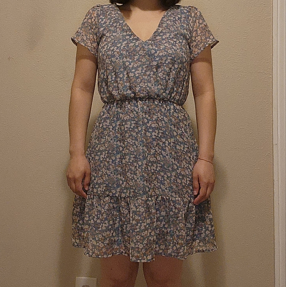 Kaileigh Chiffon Floral Dress